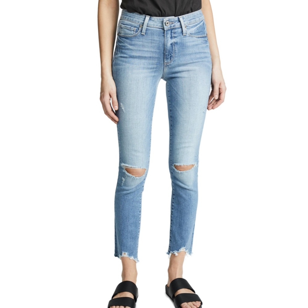 PAIGE Hoxton Ankle Peg Jean Janis Destructed sz 29 - Picture 6 of 6